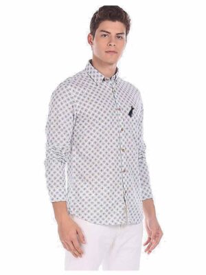 Rabbit be bold men’s printed shirt