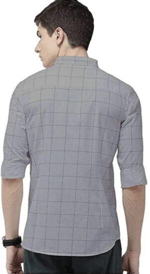 Men’s cotton big checkered shirt