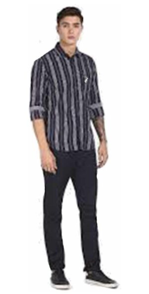 Rabbit be bold men’s casual strip shirt